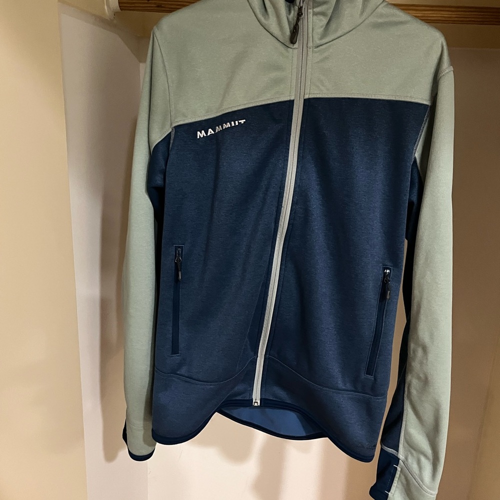 Mammut polartec Green and grey  Hoodie  mens